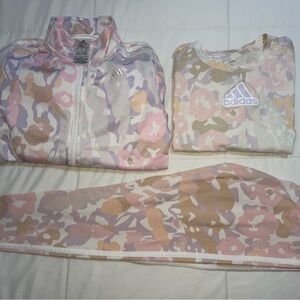 Adidas Pink and Purple Camouflage Set